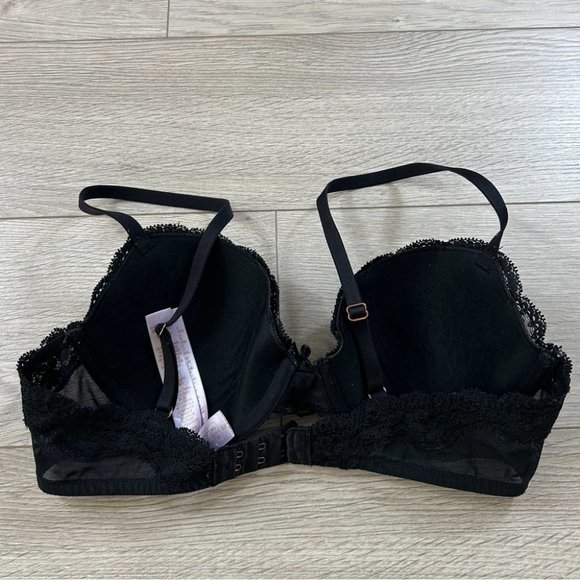 Savage x Fenty Black Lace Trim Bra - Picture 3 of 7